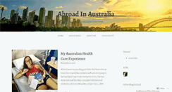Desktop Screenshot of abroadinaustralia.wordpress.com