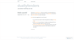 Desktop Screenshot of duallyfenders.wordpress.com