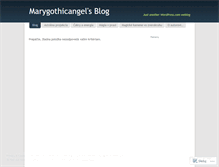 Tablet Screenshot of marygothicangel.wordpress.com