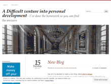Tablet Screenshot of difficultventure.wordpress.com
