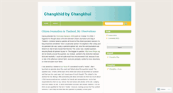 Desktop Screenshot of changkhid.wordpress.com