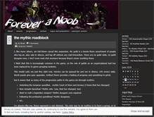Tablet Screenshot of foreveranoob.wordpress.com