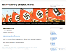 Tablet Screenshot of ironyouthparty.wordpress.com