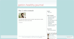 Desktop Screenshot of gettinhealthyjournal.wordpress.com