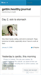 Mobile Screenshot of gettinhealthyjournal.wordpress.com