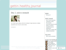 Tablet Screenshot of gettinhealthyjournal.wordpress.com