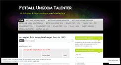 Desktop Screenshot of fotballungdomtalenter.wordpress.com