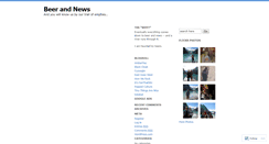 Desktop Screenshot of beerandnews.wordpress.com