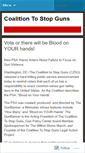Mobile Screenshot of coalitiontostopguns.wordpress.com