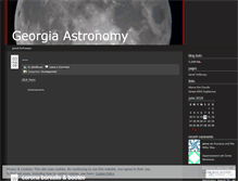 Tablet Screenshot of georgiaastronomy.wordpress.com