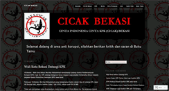 Desktop Screenshot of cicakbekasi.wordpress.com