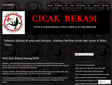 Tablet Screenshot of cicakbekasi.wordpress.com