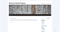 Desktop Screenshot of americashomeprogram.wordpress.com