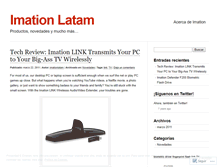 Tablet Screenshot of imationlatam.wordpress.com