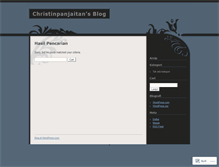 Tablet Screenshot of christinpanjaitan.wordpress.com