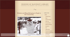 Desktop Screenshot of friendsofbancroftlibrary.wordpress.com