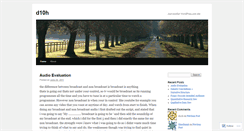Desktop Screenshot of d10h.wordpress.com