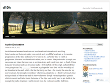 Tablet Screenshot of d10h.wordpress.com