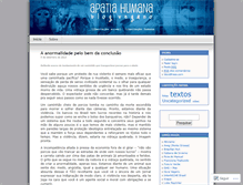 Tablet Screenshot of apatiahumana.wordpress.com