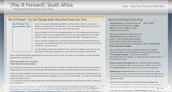 Desktop Screenshot of payitforwardsouthafrica.wordpress.com