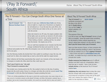 Tablet Screenshot of payitforwardsouthafrica.wordpress.com