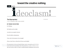 Tablet Screenshot of ideoclasm.wordpress.com