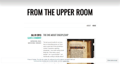 Desktop Screenshot of fromtheupperroom.wordpress.com