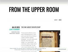 Tablet Screenshot of fromtheupperroom.wordpress.com