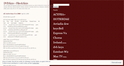 Desktop Screenshot of dvbkeys.wordpress.com