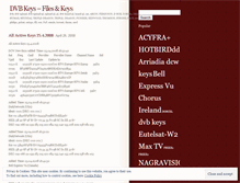 Tablet Screenshot of dvbkeys.wordpress.com