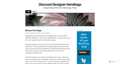 Desktop Screenshot of designerbag.wordpress.com