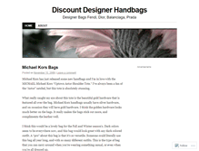 Tablet Screenshot of designerbag.wordpress.com