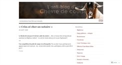 Desktop Screenshot of chevredecourse.wordpress.com