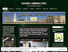 Tablet Screenshot of khairuummah77.wordpress.com
