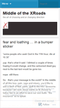 Mobile Screenshot of middleofthexroads.wordpress.com