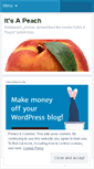 Mobile Screenshot of itsapeach.wordpress.com