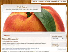 Tablet Screenshot of itsapeach.wordpress.com