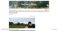 Desktop Screenshot of harmellafarm.wordpress.com