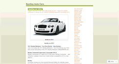 Desktop Screenshot of bentleycar.wordpress.com