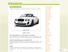 Tablet Screenshot of bentleycar.wordpress.com