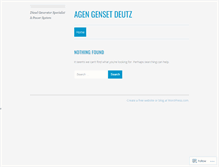 Tablet Screenshot of agentunggaldeutz.wordpress.com