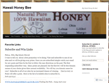 Tablet Screenshot of hawaiihoneybee.wordpress.com