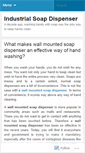 Mobile Screenshot of industrialsoapdispenser.wordpress.com