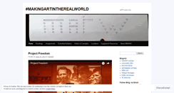 Desktop Screenshot of makingartintherealworld.wordpress.com