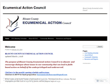 Tablet Screenshot of ecumenicalaction.wordpress.com