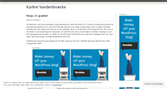 Desktop Screenshot of karlinevandenbroecke.wordpress.com