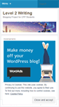 Mobile Screenshot of level2writing.wordpress.com