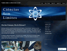 Tablet Screenshot of cienciassemlimites.wordpress.com