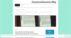 Desktop Screenshot of franciscovelasco2011.wordpress.com