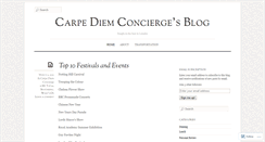 Desktop Screenshot of carpediemconcierge.wordpress.com